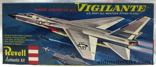 Revell 1/83 A3J (A-5A) Vigilante Bomber - 'S' Issue, H196-98 plastic model kit